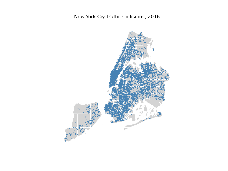 New York Ciy Traffic Collisions, 2016